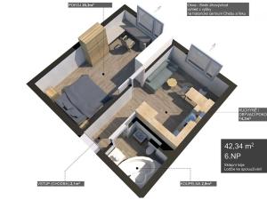 Pronájem bytu 1+1, Cheb, Hrnčířská, 42 m2