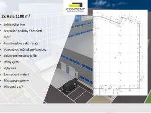 Pronájem výrobních prostor, České Budějovice - České Budějovice 4, Pekárenská, 1100 m2