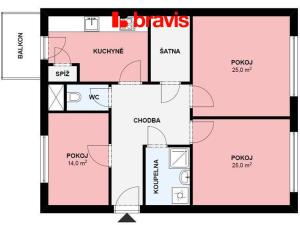 Pronájem bytu 1+kk, Brno, Poříčí, 14 m2