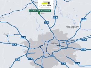 Pronájem skladu, Kozomín, 1200 m2