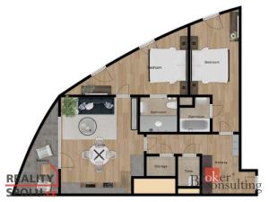 Prodej bytu 3+kk, Praha - Michle, Hodonínská, 86 m2