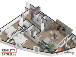 Prodej bytu 3+kk, Praha - Michle, Hodonínská, 86 m2