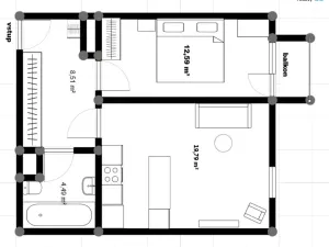 Prodej bytu 2+kk, Praha - Holešovice, V závětří, 49 m2