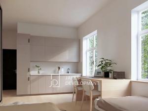 Pronájem bytu 1+kk, Praha - Liboc, Jenečská, 28 m2