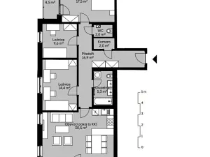 Prodej bytu 4+kk, Praha - Vysočany, Kaliberové, 98 m2