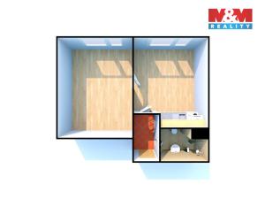 Pronájem bytu 1+1, Děčín - Děčín III-Staré Město, Oblouková, 35 m2