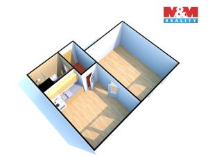 Pronájem bytu 1+1, Děčín - Děčín III-Staré Město, Oblouková, 35 m2