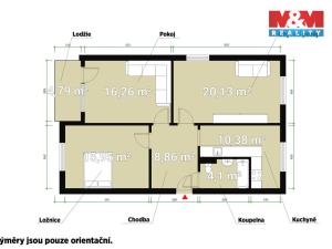 Prodej bytu 3+1, Kralovice, Liliová, 82 m2