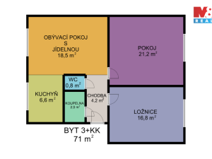 Prodej bytu 3+kk, Jedlová, 78 m2