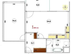 Prodej bytu 2+kk, Praha - Vysočany, Pod Harfou, 63 m2