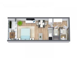 Pronájem bytu 1+kk, Ostrava - Zábřeh, Čujkovova, 28 m2