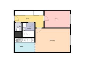 Pronájem bytu 2+kk, Praha - Kobylisy, Hrubého, 43 m2