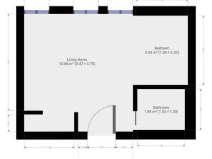 Pronájem bytu 1+kk, Praha - Košíře, Holečkova, 19 m2
