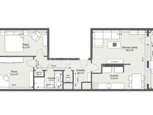 Prodej bytu 3+kk, Praha - Horní Měcholupy, Livornská, 71 m2