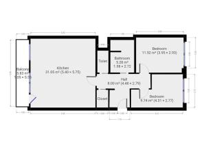 Pronájem bytu 3+kk, Praha - Modřany, Hausmannova, 70 m2