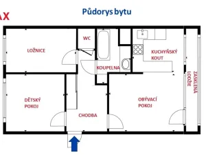 Prodej bytu 3+kk, Praha - Krč, Tajovského, 62 m2