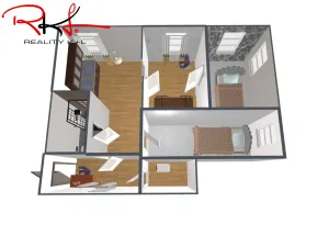 Prodej bytu 3+1, Veltrusy, Komenského, 65 m2