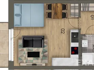Pronájem bytu 1+kk, Praha - Horní Měcholupy, Hornoměcholupská, 38 m2