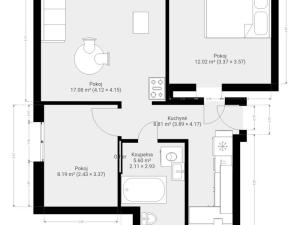 Pronájem bytu 3+1, Kojetín - Kojetín I-Město, Sladovní, 70 m2