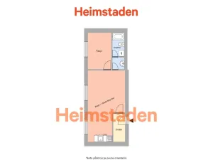 Pronájem bytu 2+kk, Ostrava - Poruba, náměstí Vítězslava Nováka, 40 m2