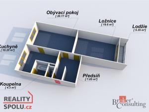 Prodej bytu 2+1, Plzeň, 62 m2