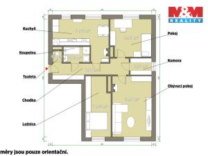 Prodej bytu 3+1, Krásné Údolí, 72 m2