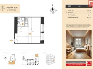 Prodej bytu 1+kk, Olomouc, 8. května, 37 m2