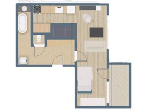 Pronájem bytu 1+kk, Praha - Chodov, Jažlovická, 33 m2