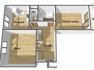 Prodej bytu 2+1, Písek, Za Pazdernou, 62 m2