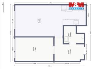 Pronájem bytu 2+kk, Praha, Nuselská, 42 m2