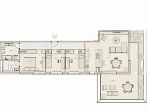 Prodej bytu 4+kk, Praha - Žižkov, Husitská, 145 m2