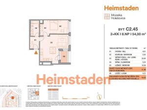 Pronájem bytu 2+kk, Praha - Holešovice, U Pergamenky, 54 m2