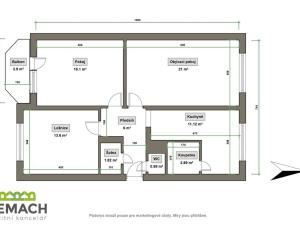 Prodej bytu 3+1, Uherské Hradiště, Na Rybníku, 74 m2