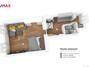 Pronájem bytu 1+1, Praha - Holešovice, Letohradská, 40 m2