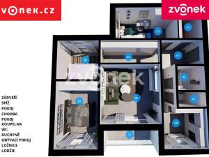 Prodej bytu 4+1, Zlín, Okružní, 77 m2