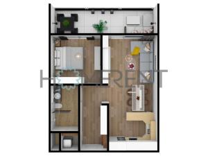 Pronájem bytu 2+kk, Praha - Hostivař, U hostivařského nádraží, 59 m2