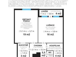 Prodej bytu 2+kk, Litvínov - Horní Litvínov, Koldům, 52 m2