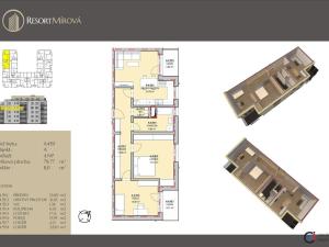 Prodej bytu 3+kk, Rychnov nad Kněžnou, Mírová, 80 m2