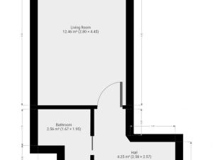 Pronájem bytu 1+kk, Praha - Řepy, Vondroušova, 21 m2