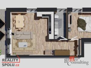 Prodej bytu 2+kk, Ostrava - Michálkovice, Československé armády, 47 m2