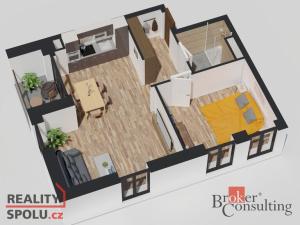 Prodej bytu 2+kk, Ostrava - Michálkovice, Československé armády, 53 m2