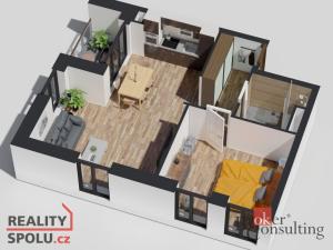 Prodej bytu 2+kk, Ostrava - Michálkovice, Československé armády, 53 m2