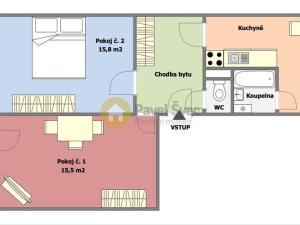 Pronájem bytu 2+1, Strakonice - Strakonice II, Bezděkovská, 60 m2