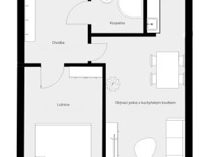 Pronájem bytu 2+kk, Praha - Černý Most, Generála Janouška, 46 m2
