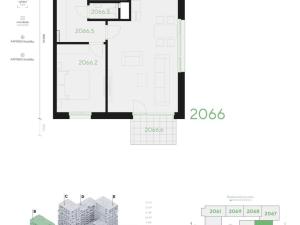 Pronájem bytu 2+kk, Praha - Stodůlky, Hábova, 66 m2