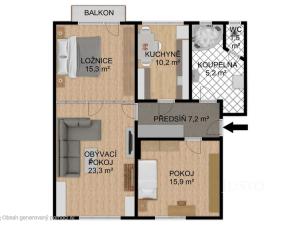 Prodej bytu 3+1, Písek, Budovatelská, 105 m2