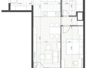 Pronájem bytu 2+kk, Praha - Stodůlky, Neustupného, 51 m2