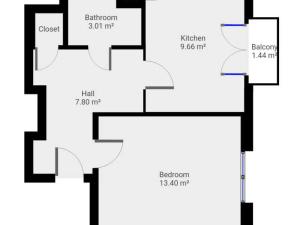 Pronájem bytu 1+1, Praha - Vokovice, Kladenská, 36 m2