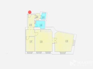 Pronájem bytu 3+kk, Praha - Smíchov, Zborovská, 76 m2