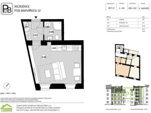 Pronájem bytu 1+kk, Praha - Smíchov, Pod Barvířkou, 28 m2